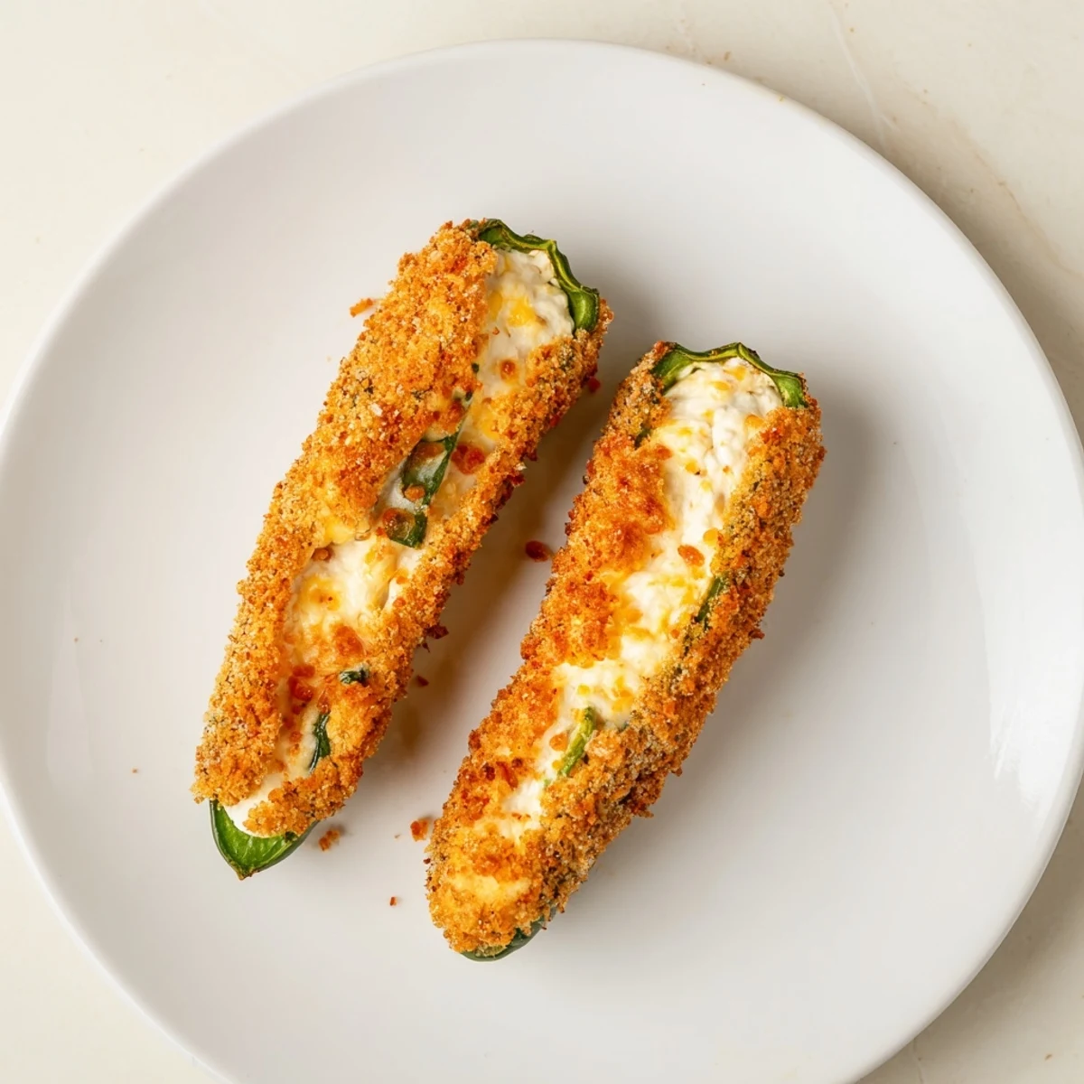 Golden-brown Spicy Jalapeno Poppers, baked until bubbly, are a flavorful and spicy snack.