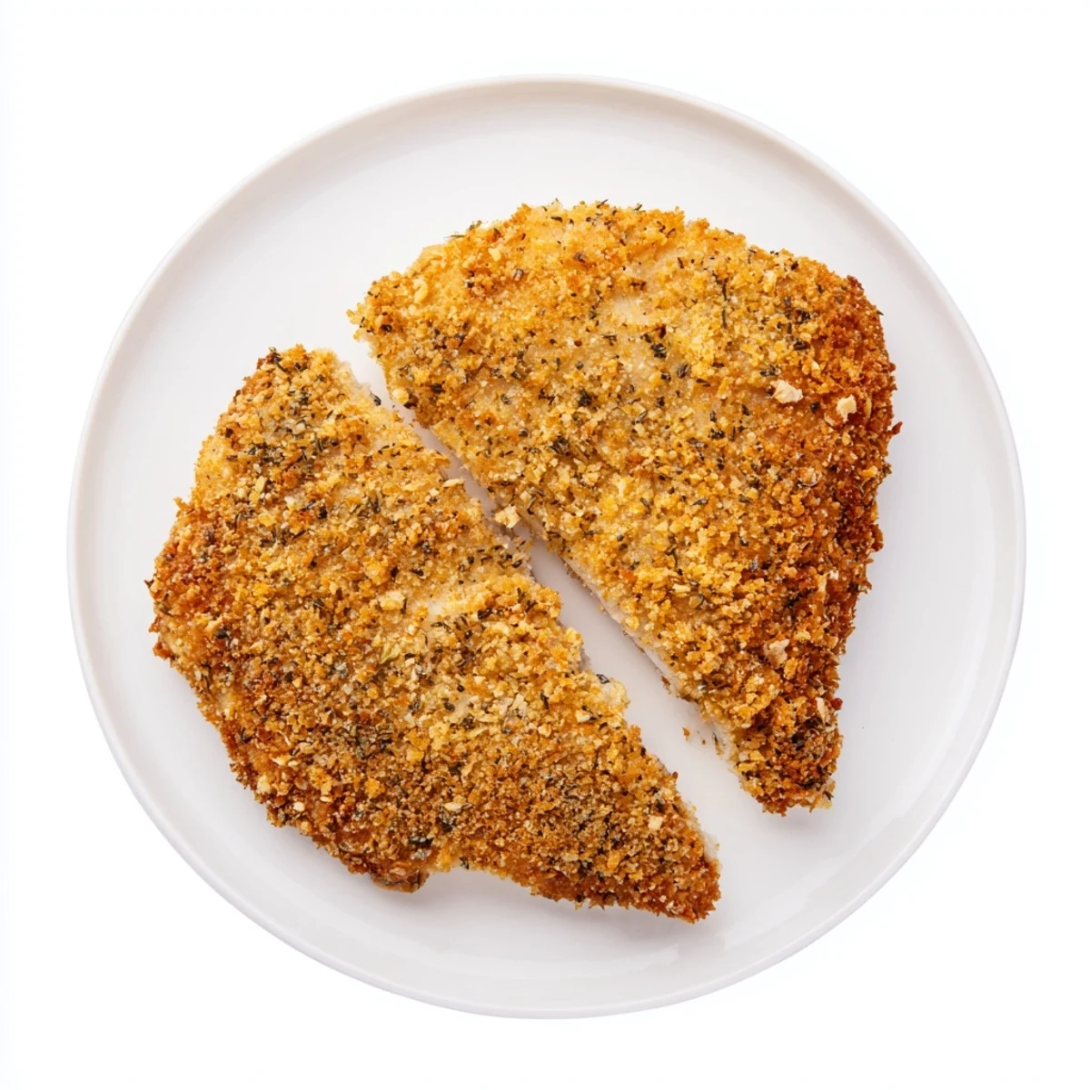 Sizzling supper chicken cutlet fresh from the skillet, featuring crunchy breadcrumbs and juicy, tender meat ready for dinner.