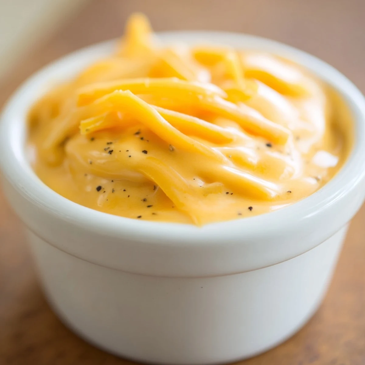 The vibrant orange Snappy Cheddar Sauce coats a pile of crispy nachos, garnished with fresh chives.