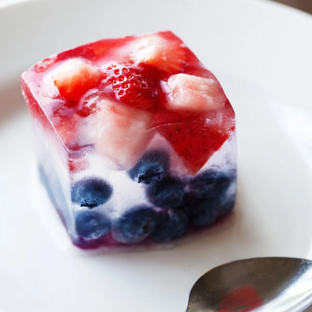Red White And Blue Ice Cubes Recipe chilling lemonade with colorful frozen fruit layers