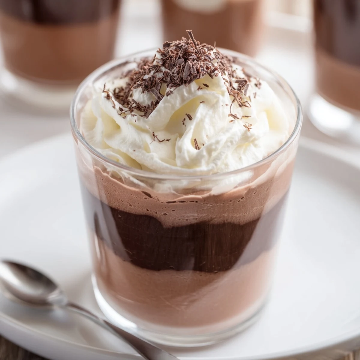 Serve Triple Chocolate Mousse Cups with espresso and fresh berries for balance