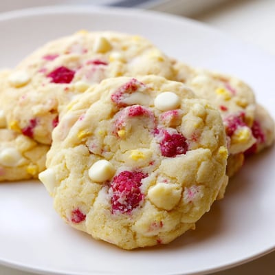Lemon Raspberry Cookies Bright Chewy