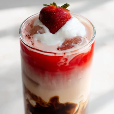 Strawberry Cream Cold Latte