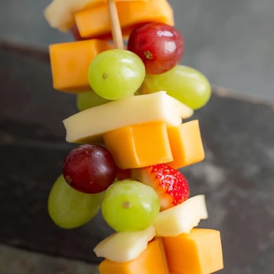 Delicious Fruit and Cheese Kabobs