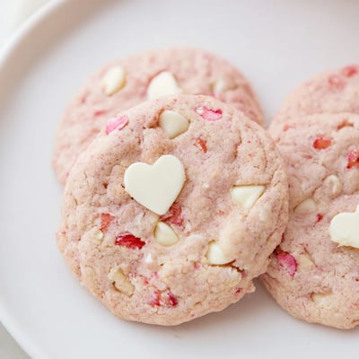 Valentine Strawberry Cookies