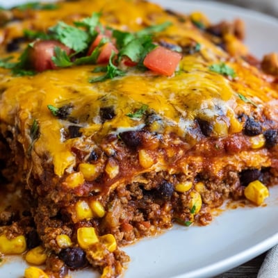 Baked Beef Enchilada Casserole