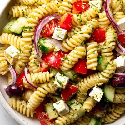 Greek Pasta Salad with Feta