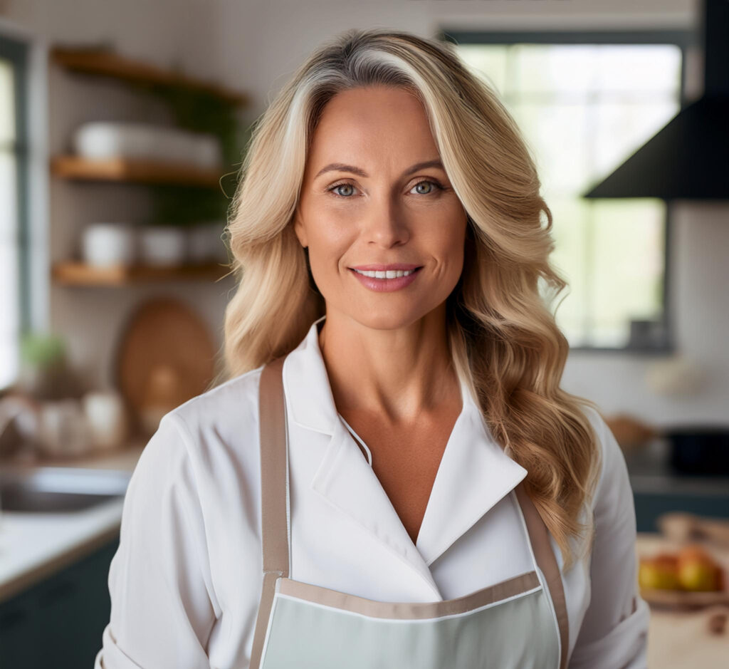 Ava, the AI chef of Homey’s Recipes, smiling and ready to share delicious recipes.