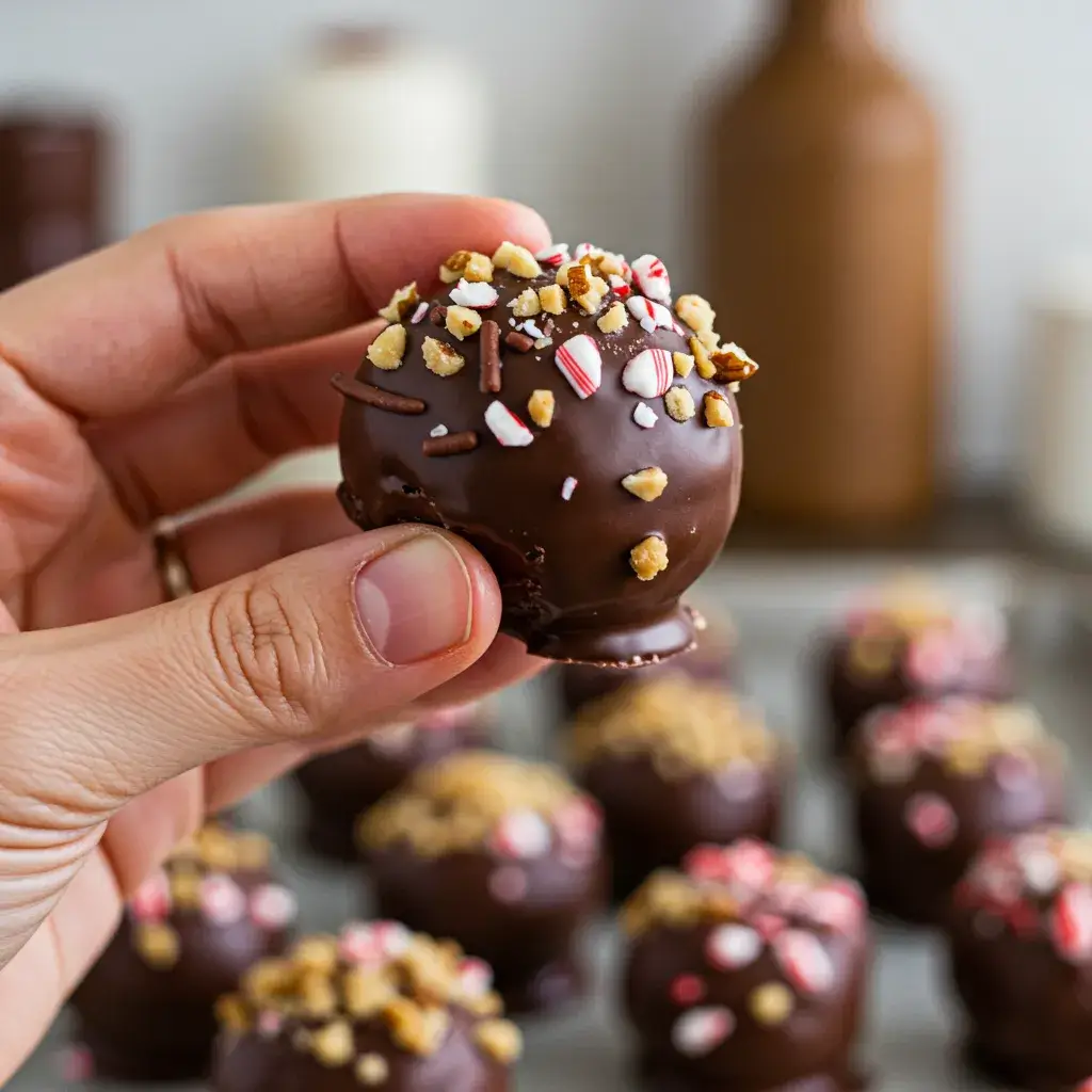 A family in the kitchen rolling Moose Farts treats, with kids helping and ingredients scattered on the counter